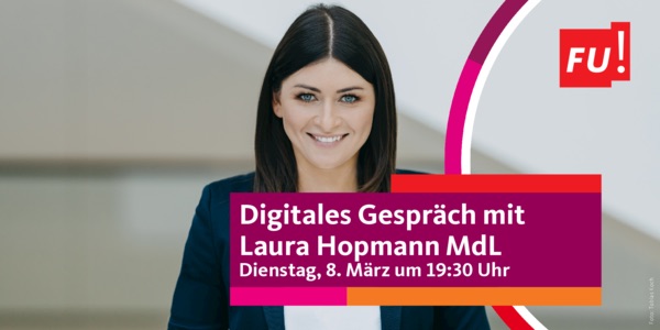 Frauen Union Osterholz lädt ein zum Digitalen Gespräch mit Laura Hopmann